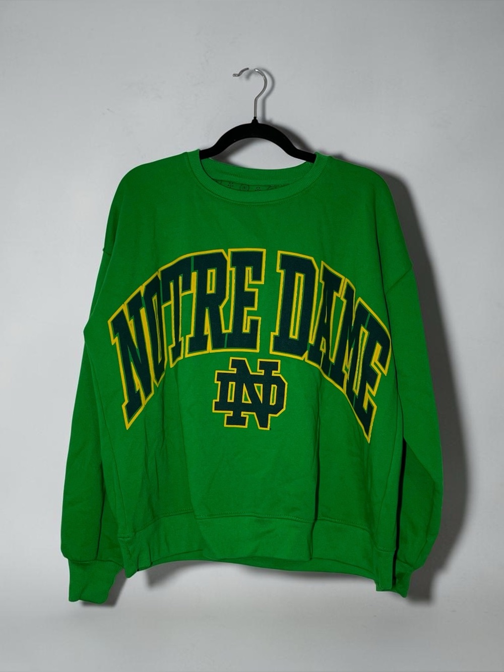 Notre Dame Fighting Irish Crewneck Sweatshirt Women’s Large Oversized